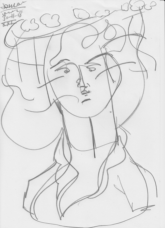 565x777 Hat Line Drawing - Hat Line Drawing