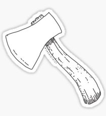 210x230 hatchet drawing stickers redbubble - Hatchet Drawing