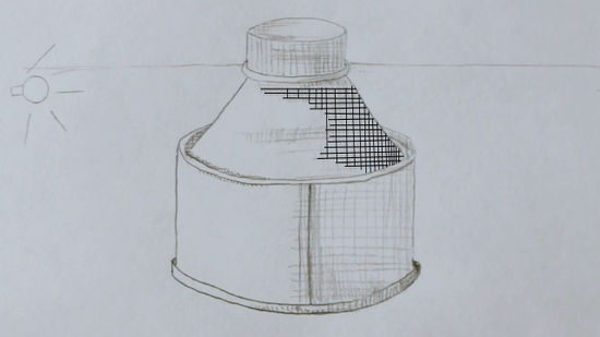 550x309 How To Cross Hatch Steps - Hatching Drawing