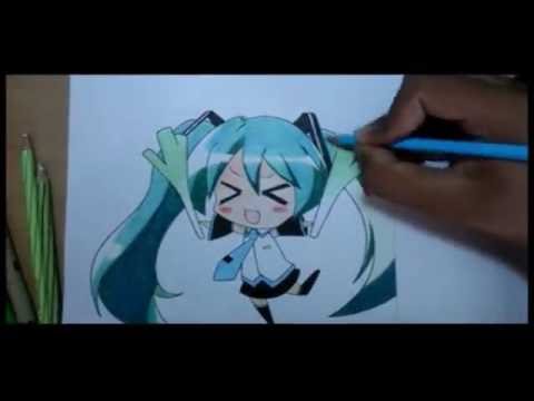 Hatsune Miku Chibi Drawing At Paintingvalley Com Explore