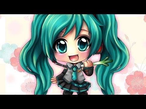 480x360 Cg Photoshop Drawing - Hatsune Miku Chibi Drawing