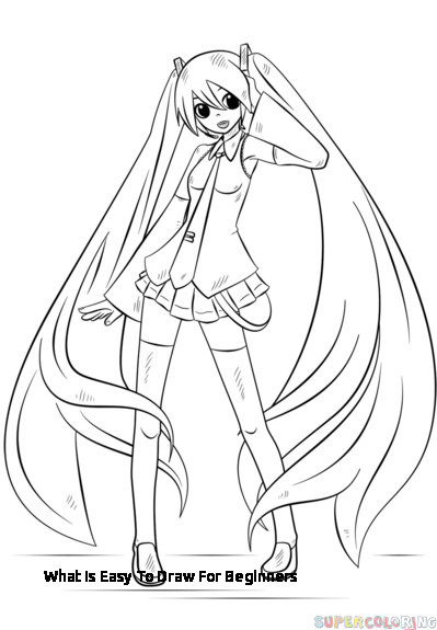 399x575 What Is Easy To Draw For Beginners How To Draw Hatsune Miku Step - Hatsune Miku Drawing