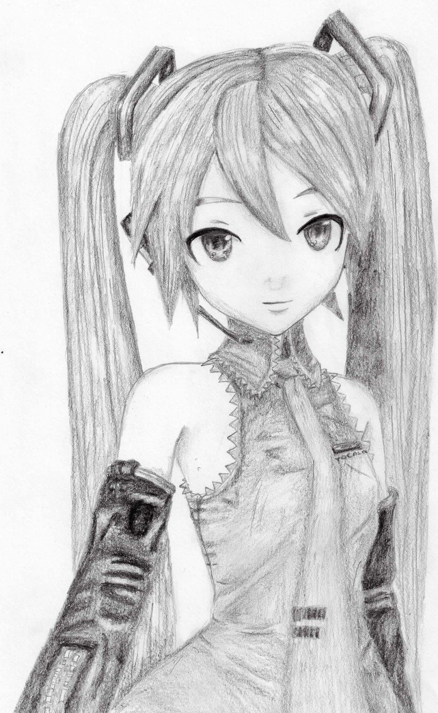 900x1463 Hatsune Miku Draw - Hatsune Miku Drawing
