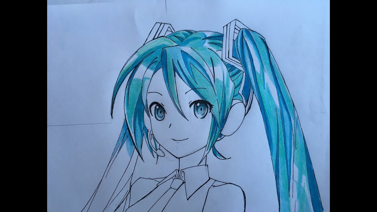 1280x720 How To Draw Hatsune Miku - Hatsune Miku Drawing