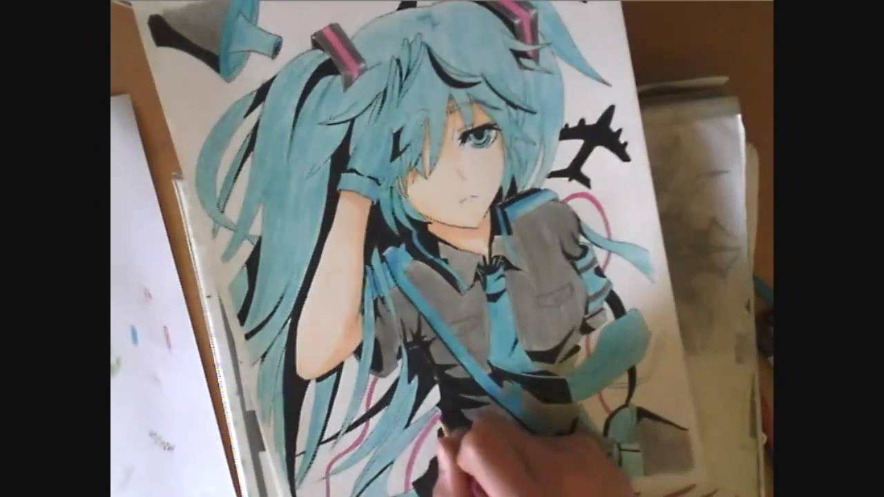 1280x720 Drawing Hatsune Miku - Hatsune Miku Drawing