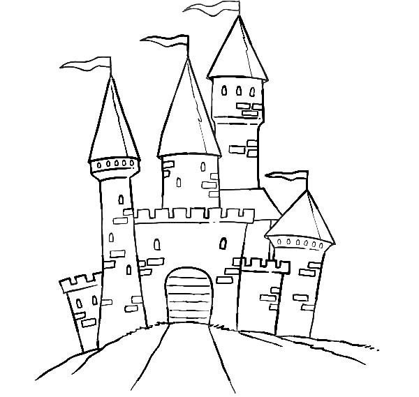 Haunted Castle Drawing at PaintingValley.com | Explore collection of ...