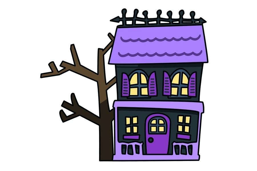 900x600 haunted house cartoon haunted house clip art night cartoon haunted - Haunted House Cartoon Drawing