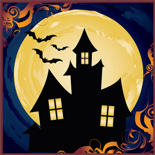 498x500 Halloween Haunted House Drawing Ideas Festival Collections - Haunted House Drawing For Halloween