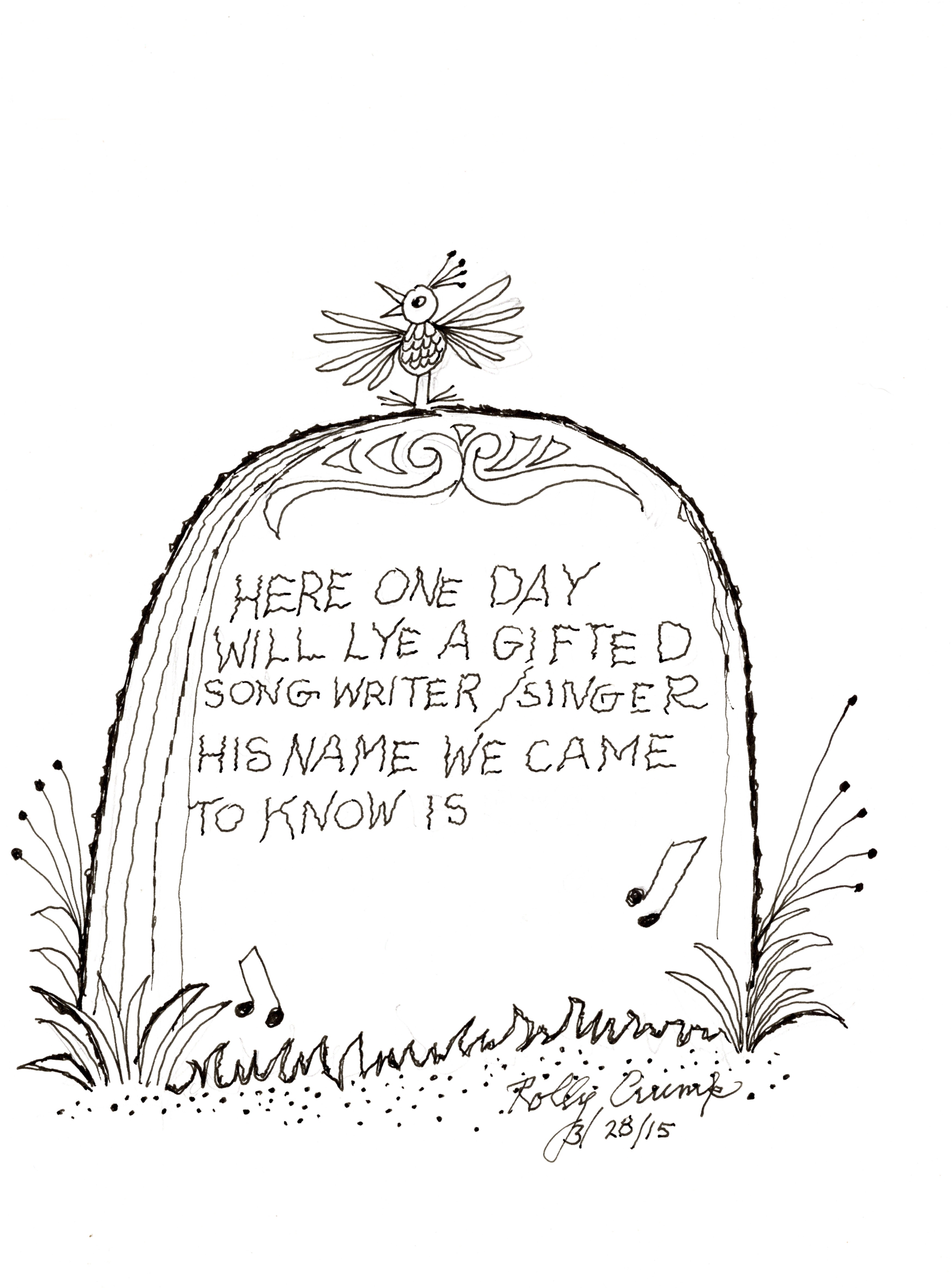 3492x4725 rolly crump haunted mansion drawing - Haunted Mansion Drawing