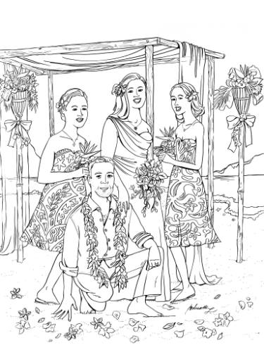 375x500 destination hawaii drawing - Hawaii Drawing