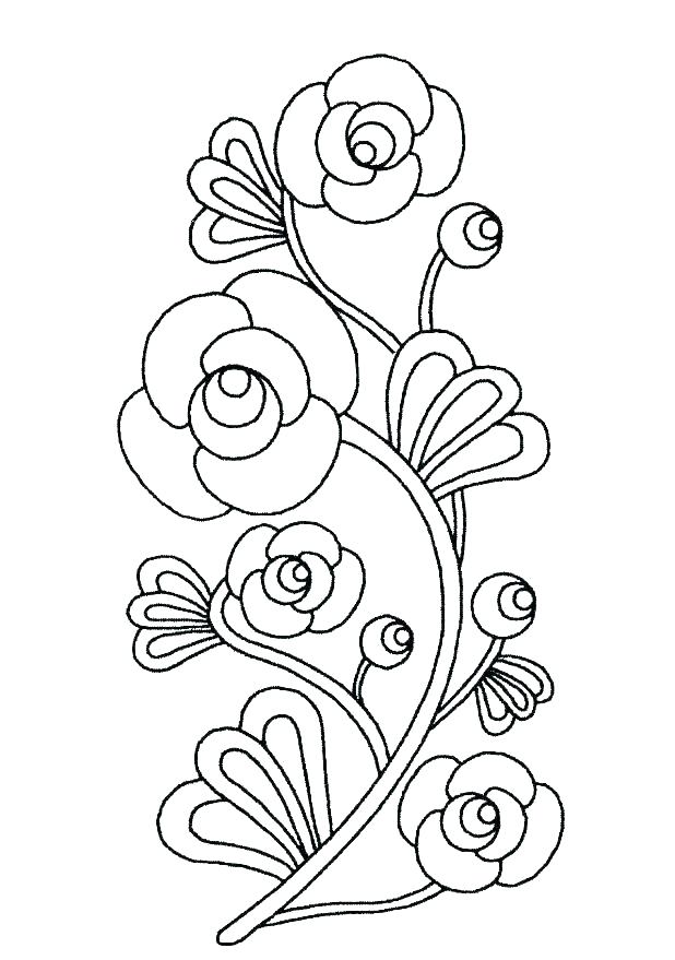 618x879 hawaiian flowers coloring pages print free printable hawaii state - Hawaii State Flower Drawing