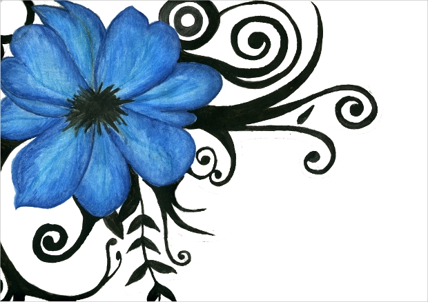 620x438 Flower Drawings, Sketches Design Trends - Hawaiian Flower Drawing