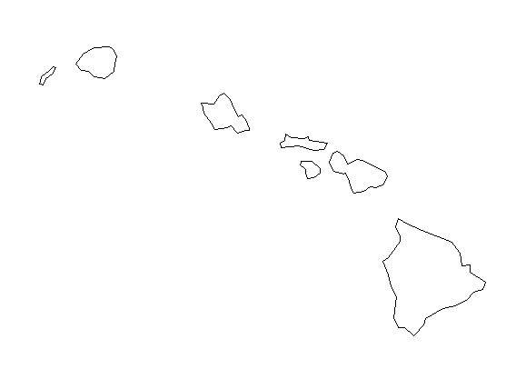 557x417 hawaii - Hawaiian Islands Drawing
