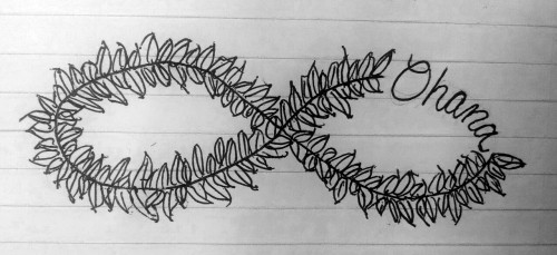 500x229 huge collection of 'maile lei drawing' download more than - Hawaiian Lei Drawing