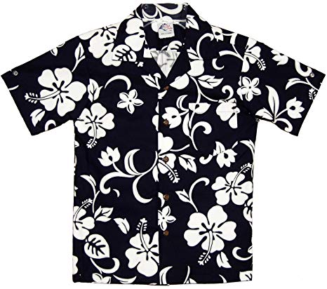 466x412 Rjc Boys Classic Hibiscus Shirt Clothing - Hawaiian Shirt Drawing