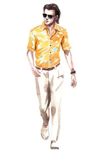 Hawaiian Shirt Drawing at PaintingValley.com | Explore collection of ...