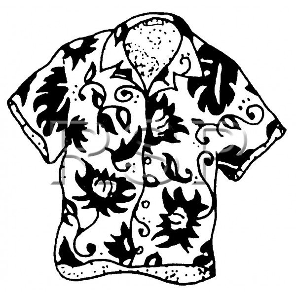 600x600 Stamp Cereus Aloha Shirt - Hawaiian Shirt Drawing
