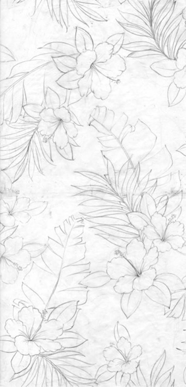 770x1600 Da Kine Hawaiian Aloha Wave Shoppe Hawaiian Shirt Fabric Design - Hawaiian Shirt Drawing