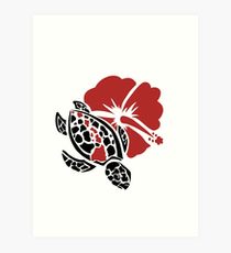 210x230 Hawaiian Tribal Turtle Drawing Art Prints Redbubble - Hawaiian Turtle Drawing