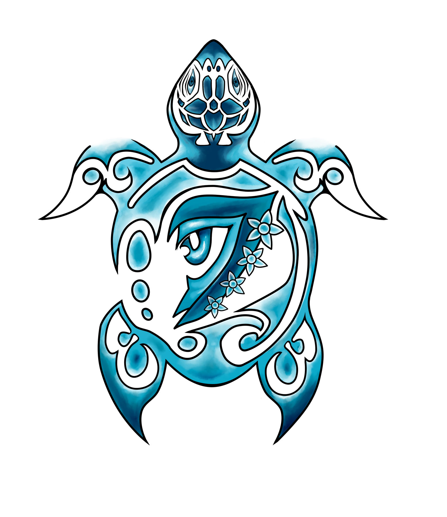 1555x1800 Hawaiian Turtle Drawings - Hawaiian Turtle Drawing