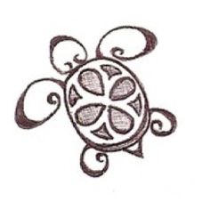 236x236 Hawaiian Turtle Tattoos Designs - Hawaiian Turtle Drawing