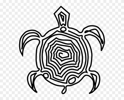 400x324 Download Free Png Hawaiian Tribal Turtle Clipart Polynesian Tribal - Hawaiian Turtle Drawing