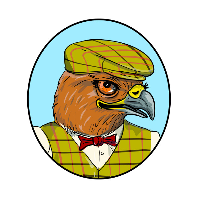 630x630 Outdoorsman Hawk Head Drawing - Hawk Head Drawing