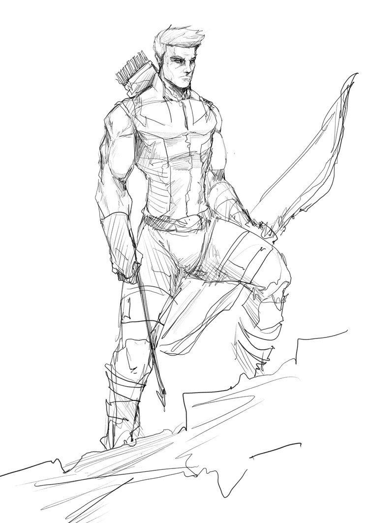 752x1063 Hawkeye - Hawkeye Drawing