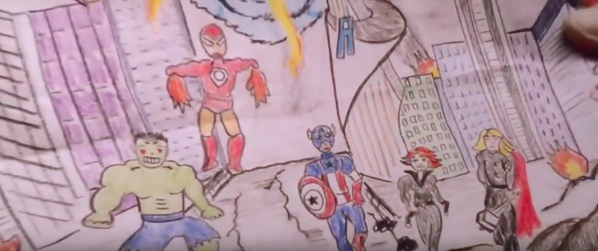 1213x509 even in the very first shot of spider man homecoming, hawkeye is - Hawkeye Drawing