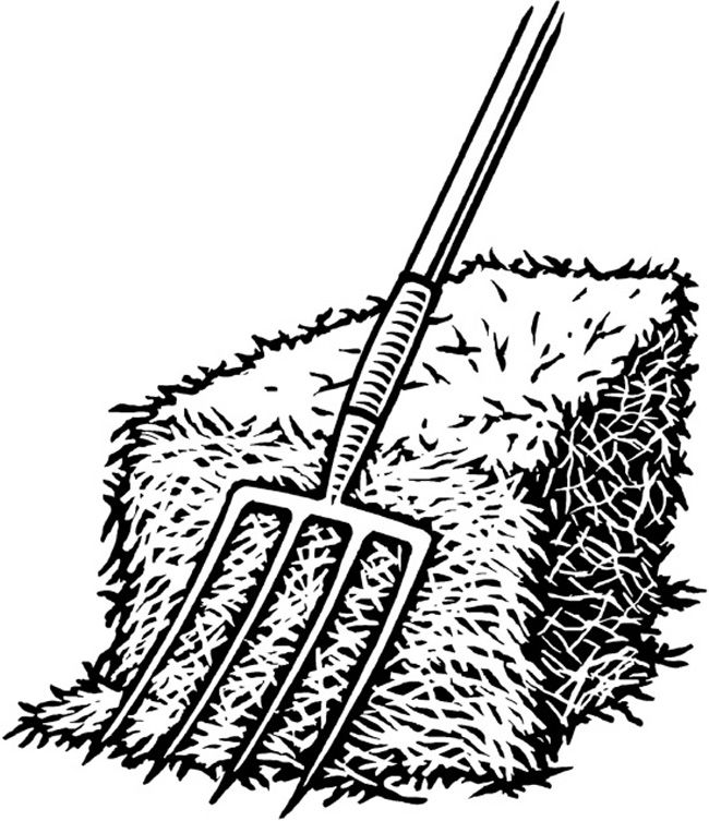Hay Bale Drawing Clipartmag Coloring Pages Sketch Coloring Page