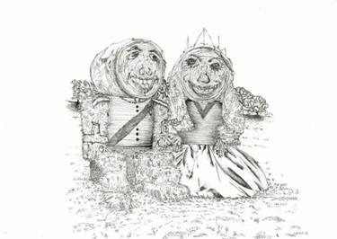 375x266 Haybale Wedding Drawing - Hay Bale Drawing