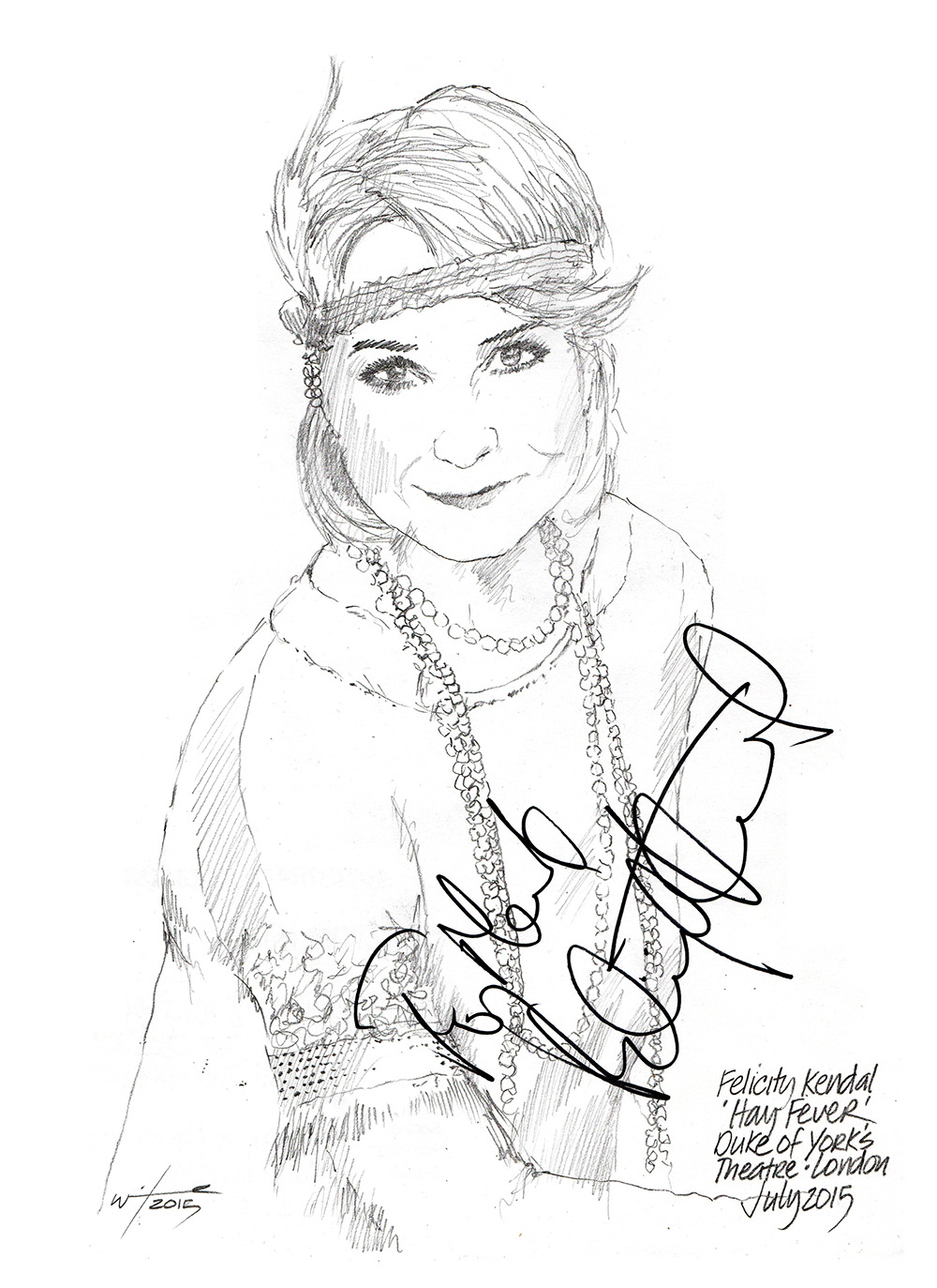 1000x1373 drawing felicity kendal in hay fever chicanepictures - Hay Drawing