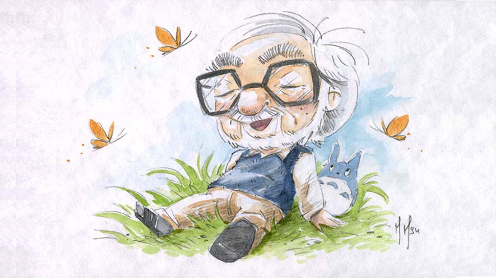 970x545 artist creates hayao miyazaki tribute art for the animation - Hayao Miyazaki Drawings