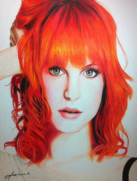 562x740 Hayley Williams Drawing - Hayley Williams Drawing