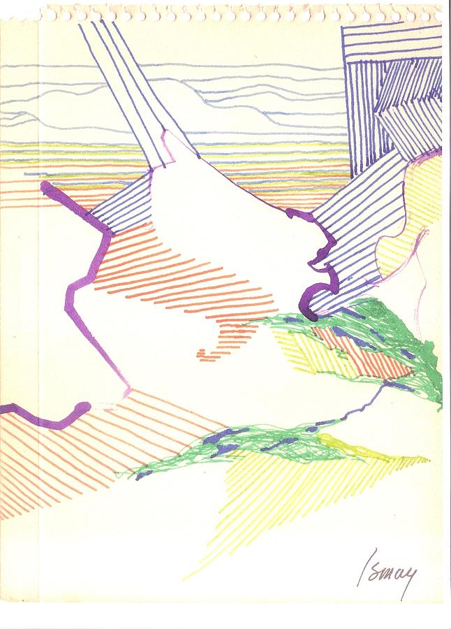 646x900 Haystack Drawing - Haystack Drawing