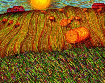 340x270 Haystack Drawing Etsy - Haystack Drawing