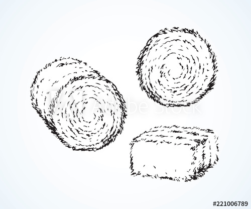 500x416 Haystack Vector Drawing - Haystack Drawing
