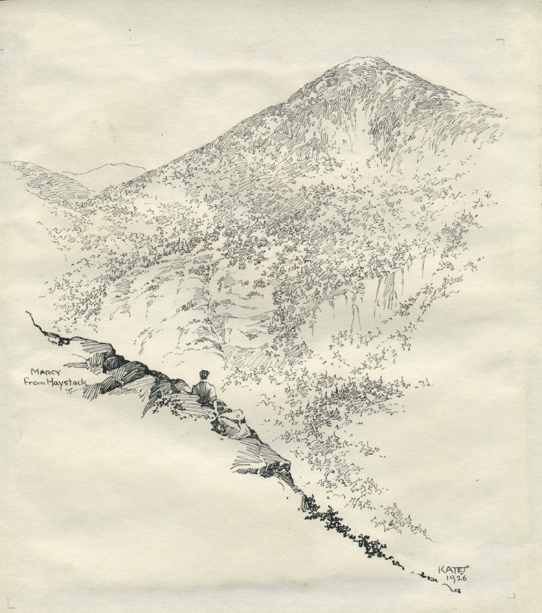 1061x1200 Marcy From Haystack - Haystack Drawing