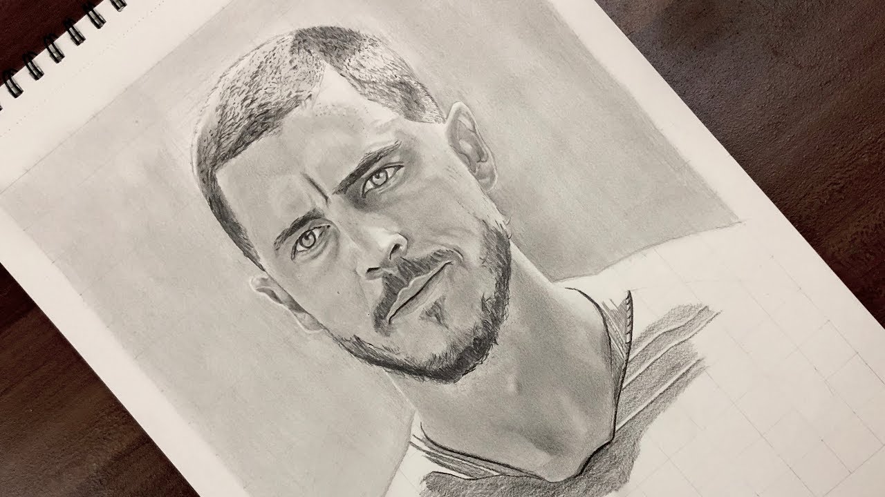1280x720 eden hazard realistic pencil drawing pencil drawing time lapse - Hazard Drawing
