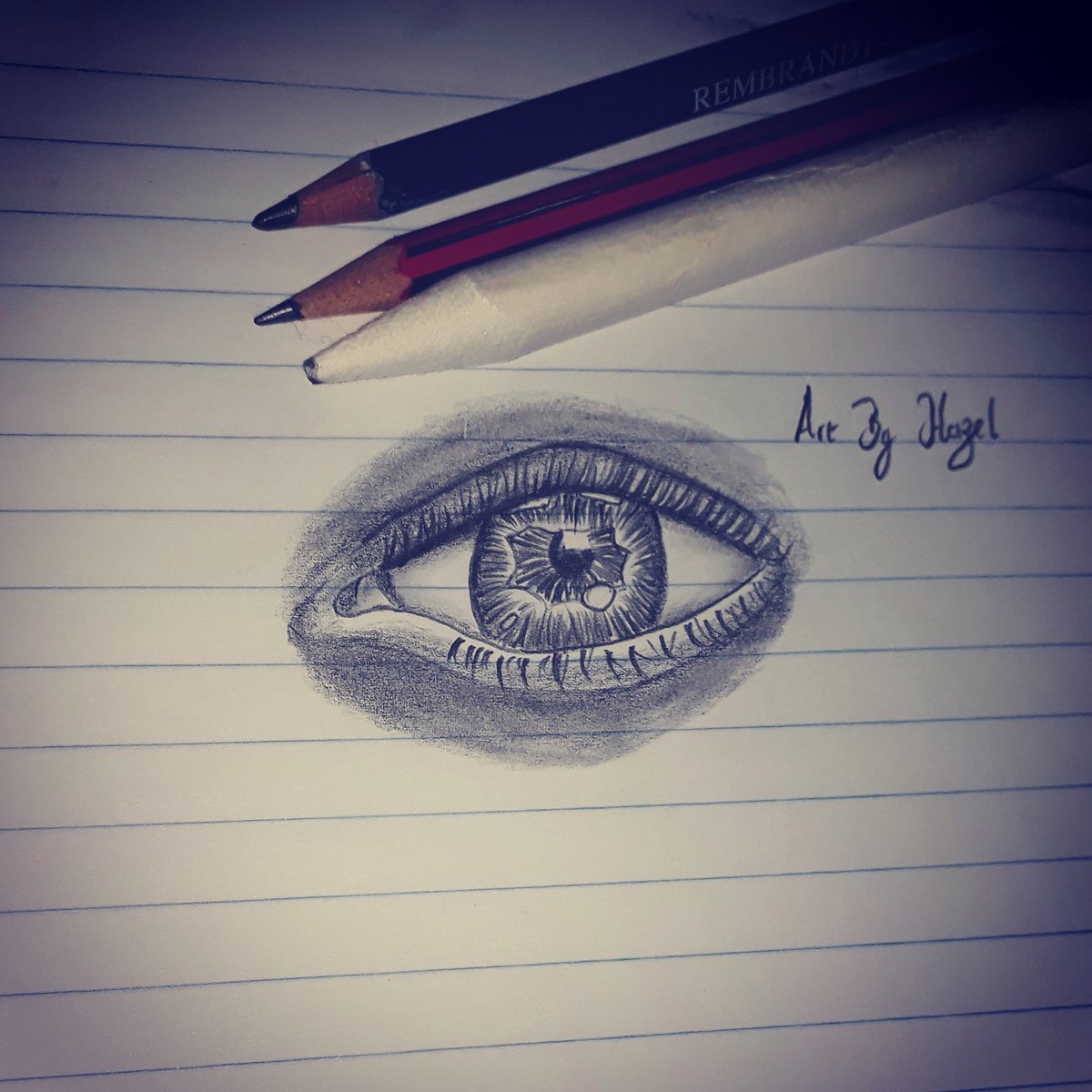 1200x1200 Drawings - Hazel Eye Drawing