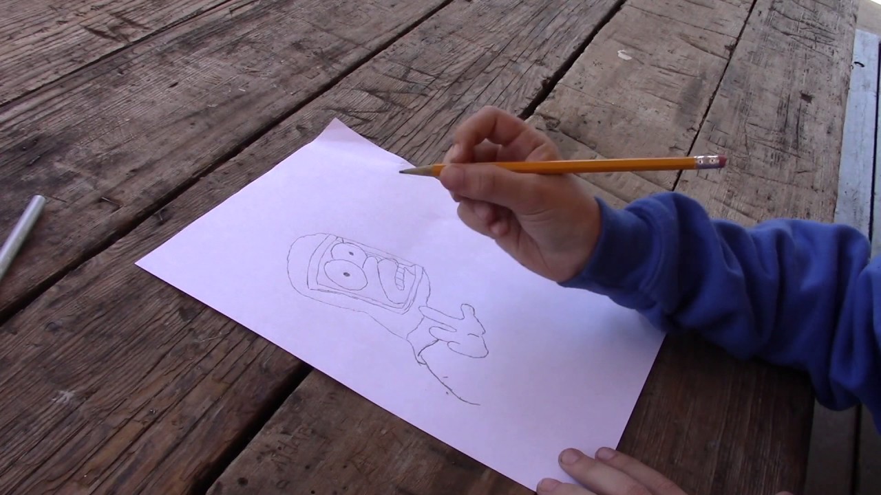 1280x720 how to draw homer simpson in his hazmat suit - Hazmat Suit Drawing