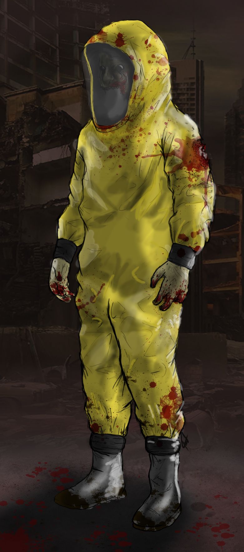 782x1768 cdz space characters in left dead - Hazmat Suit Drawing