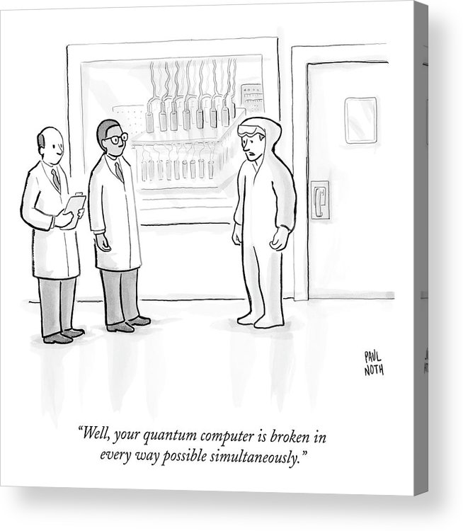 654x750 two scientists speak to a man in a hazmat suit acrylic print - Hazmat Suit Drawing