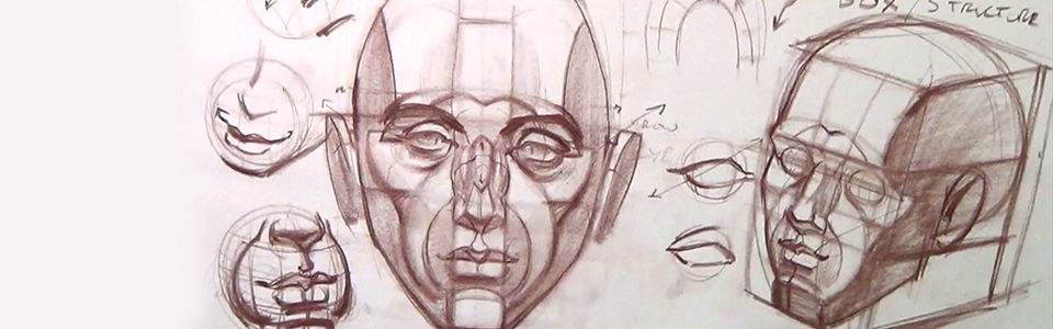 960x300 Drawing The Structure Of The Head New Masters Academy - Head Anatomy Drawing