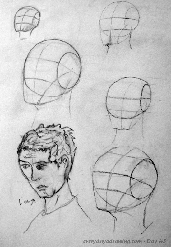 550x794 Head Drawing Proportions Every Day A Drawing - Head Drawing