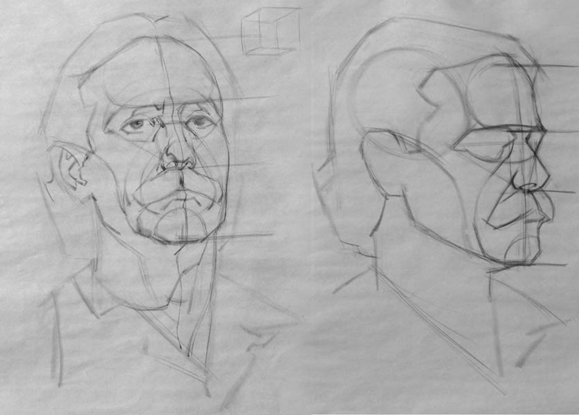 837x600 Figure And Head Drawing Demos - Head Figure Drawing