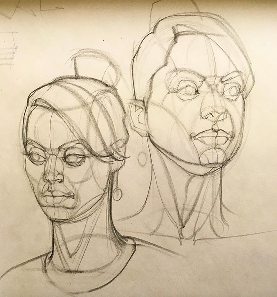 Head Figure Drawing at PaintingValley.com | Explore collection of Head ...