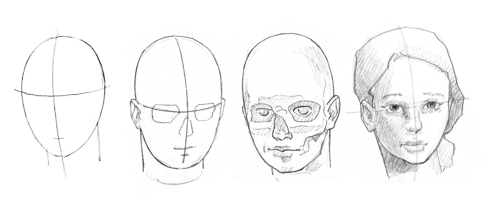 1600x719 Maxim Grunin Drawing Painting Figure Drawing Anatomy - Head Figure Drawing