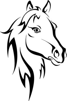 236x354 Horse Line Drawings Clip Art Horse Head Line Drawing Free - Head Line Drawing