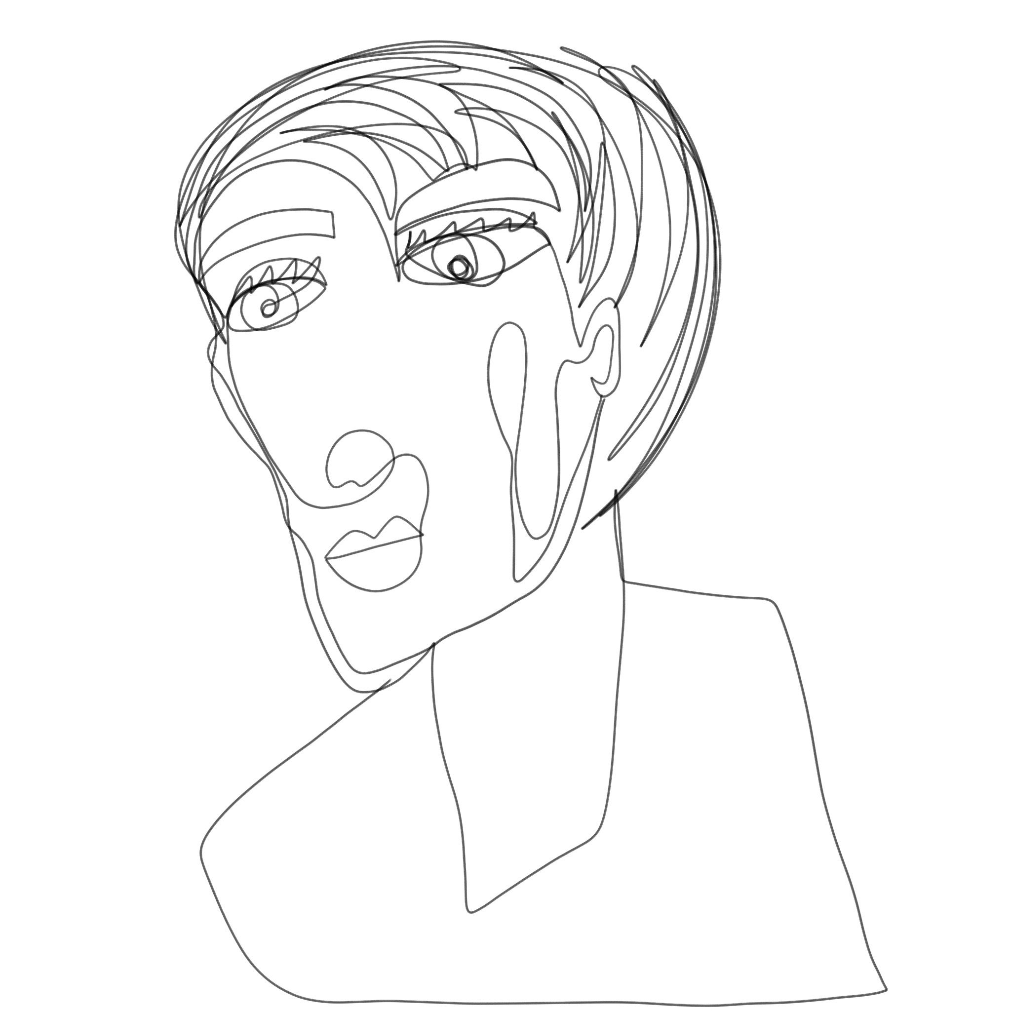 Head Line Drawing at Explore collection of Head